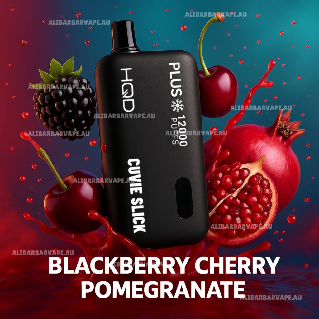 Hqd Cuvie Slick Plus 12000 Puffs Blackberry Cherry Pomegranate Australia Disposable Vape - Online Shop Australia & New Zealand